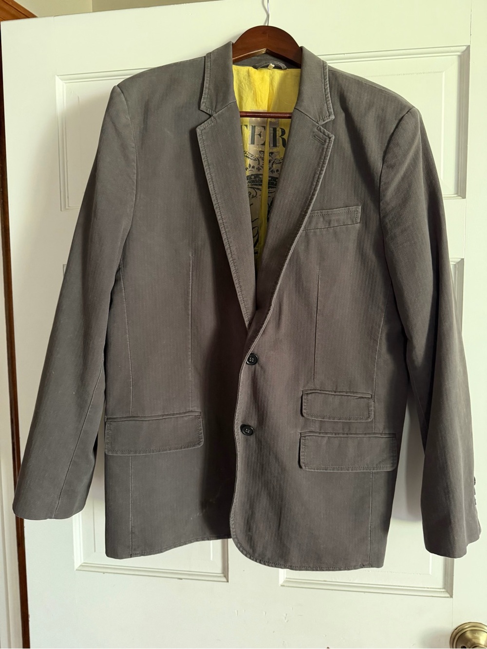 Juicy Couture Men's Gray Blazer - Classic Two-Button Jacket—Size 44R